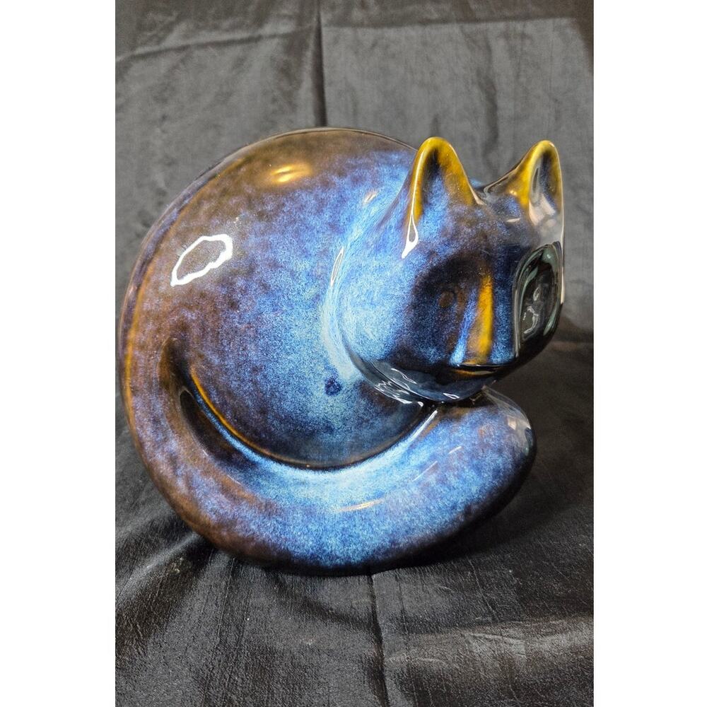 Studio Art Ceramic Cat Statue